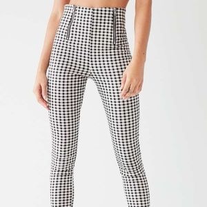 I.AM.GIA Miller Gingham Skinny Zipper Pant